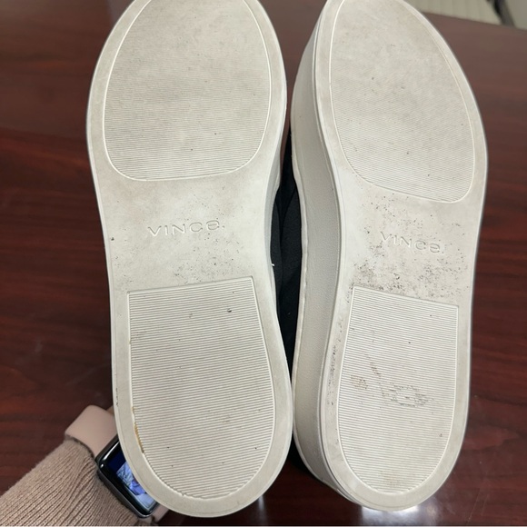 Vince Women's Black Suede Warren Slip On Loafer Sneakers 9 - Picture 8 of 10